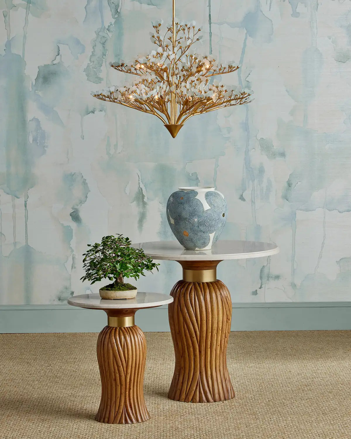 CURREY & COMPANY TASSEL ENTRY TABLE - Side