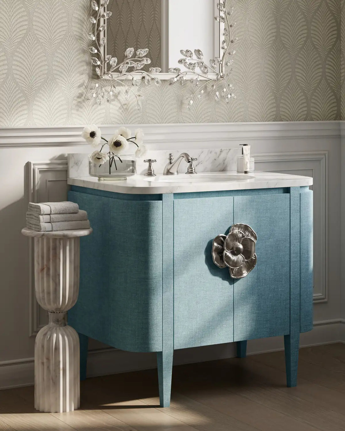 CURREY & COMPANY, BRIALLEN BLUE VANITY, VANITY LIGHT