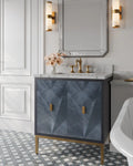 CURREY & COMPANY, KALLISTA BLUE VANITY, VANITY LIGHT