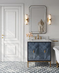 CURREY & COMPANY, KALLISTA BLUE VANITY, VANITY LIGHT