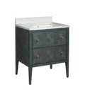 CURREY & COMPANY, SANTOS VINTAGE NAVY VANITY, VANITY LIGHT