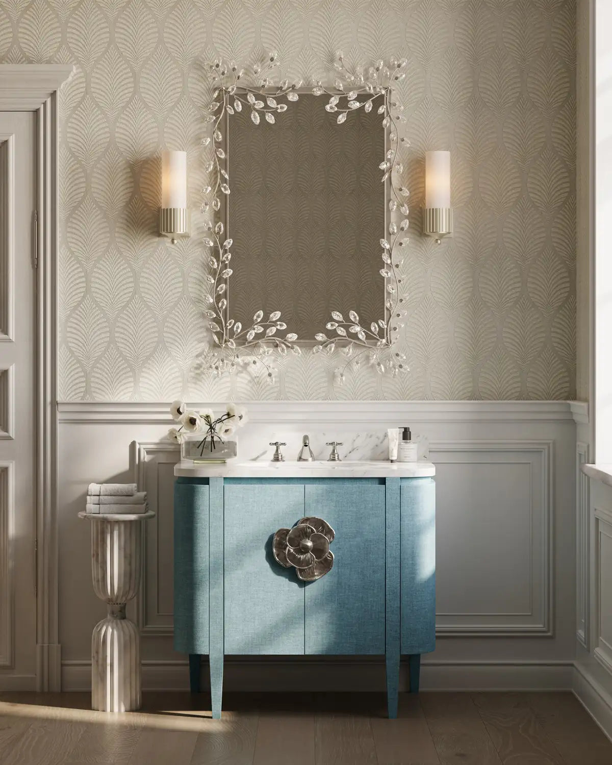 CURREY & COMPANY, BRIALLEN BLUE VANITY, VANITY LIGHT