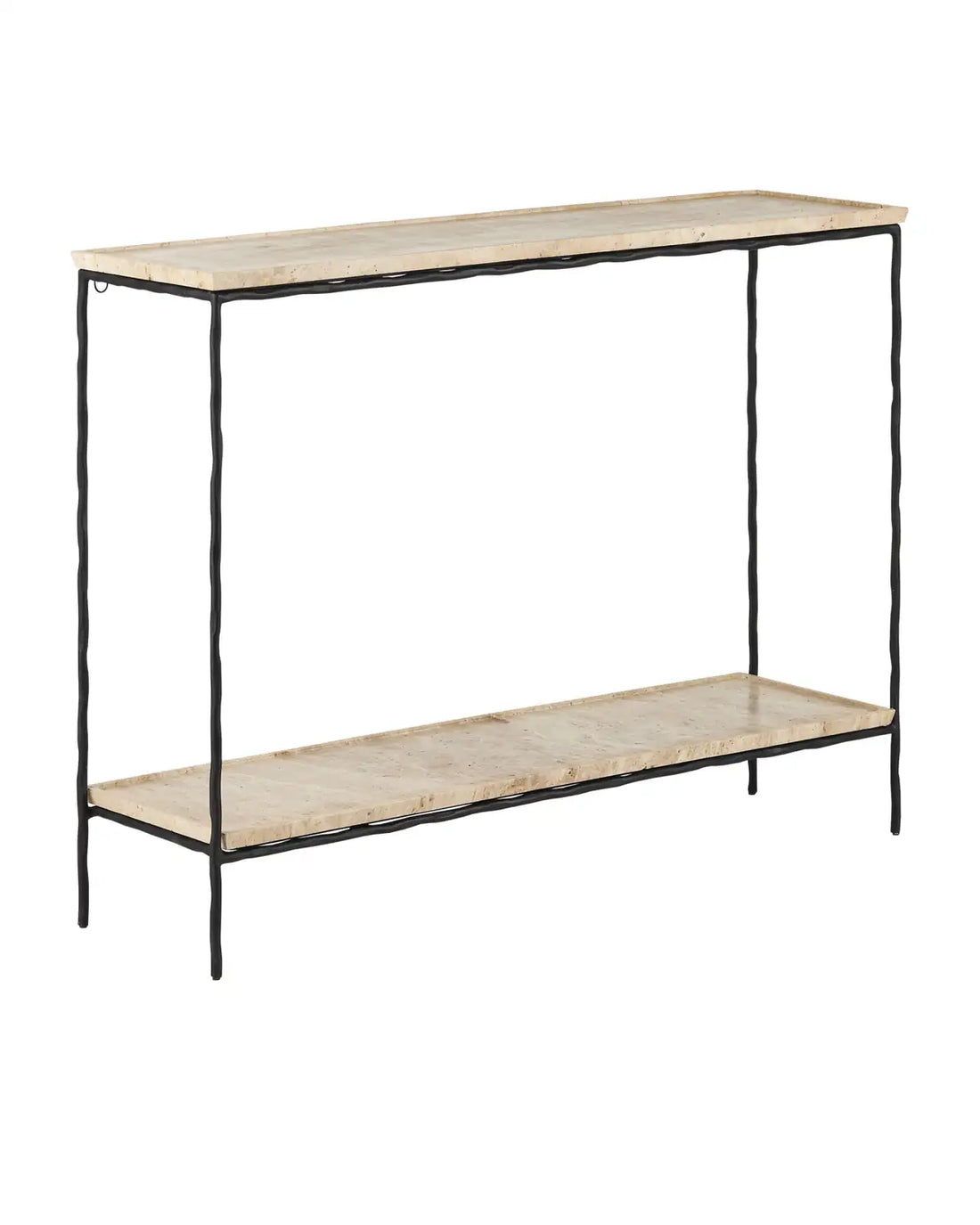 CURREY & COMPANY BOYLES TRAVERTINE CONSOLE TABLE - Dining Tables