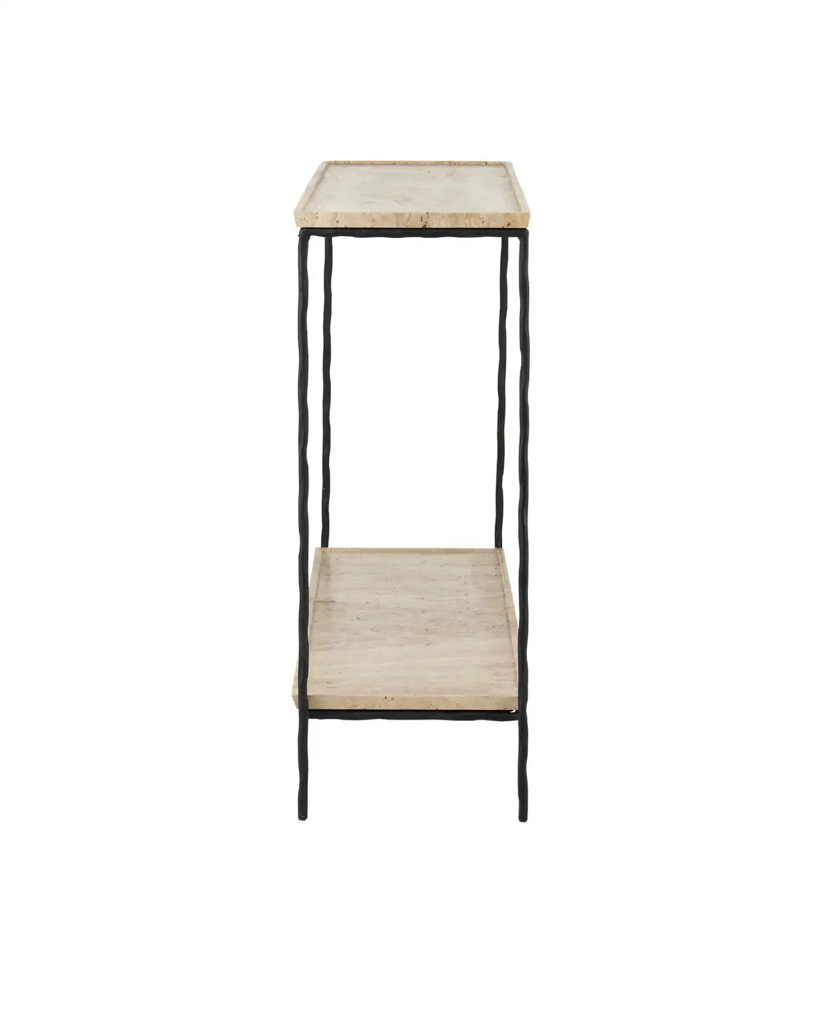 CURREY & COMPANY BOYLES TRAVERTINE CONSOLE TABLE - Dining Tables