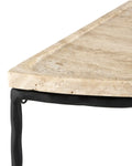 CURREY & COMPANY BOYLES TRAVERTINE DEMI-LUNE TABLE - Dining Tables