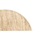 CURREY & COMPANY BOYLES TRAVERTINE DEMI-LUNE TABLE - Dining Tables