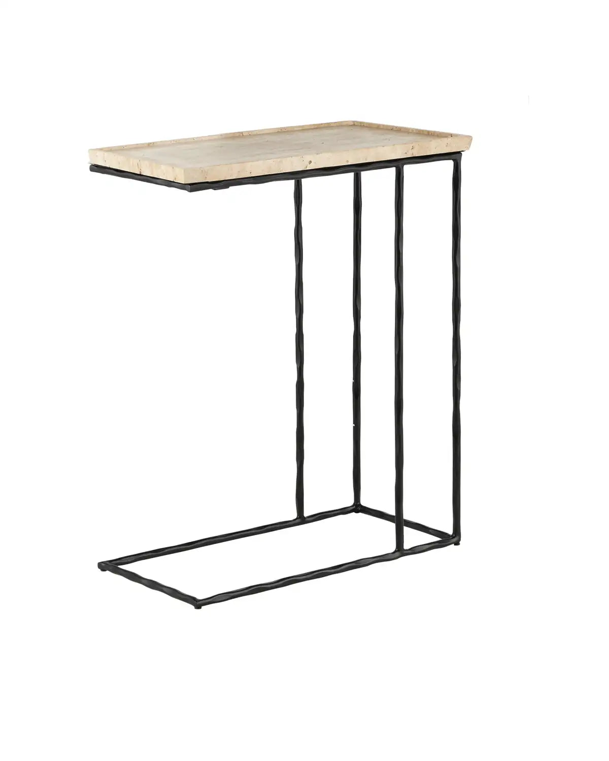 CURREY & COMPANY BOYLES TRAVERTINE C TABLE - Dining Tables