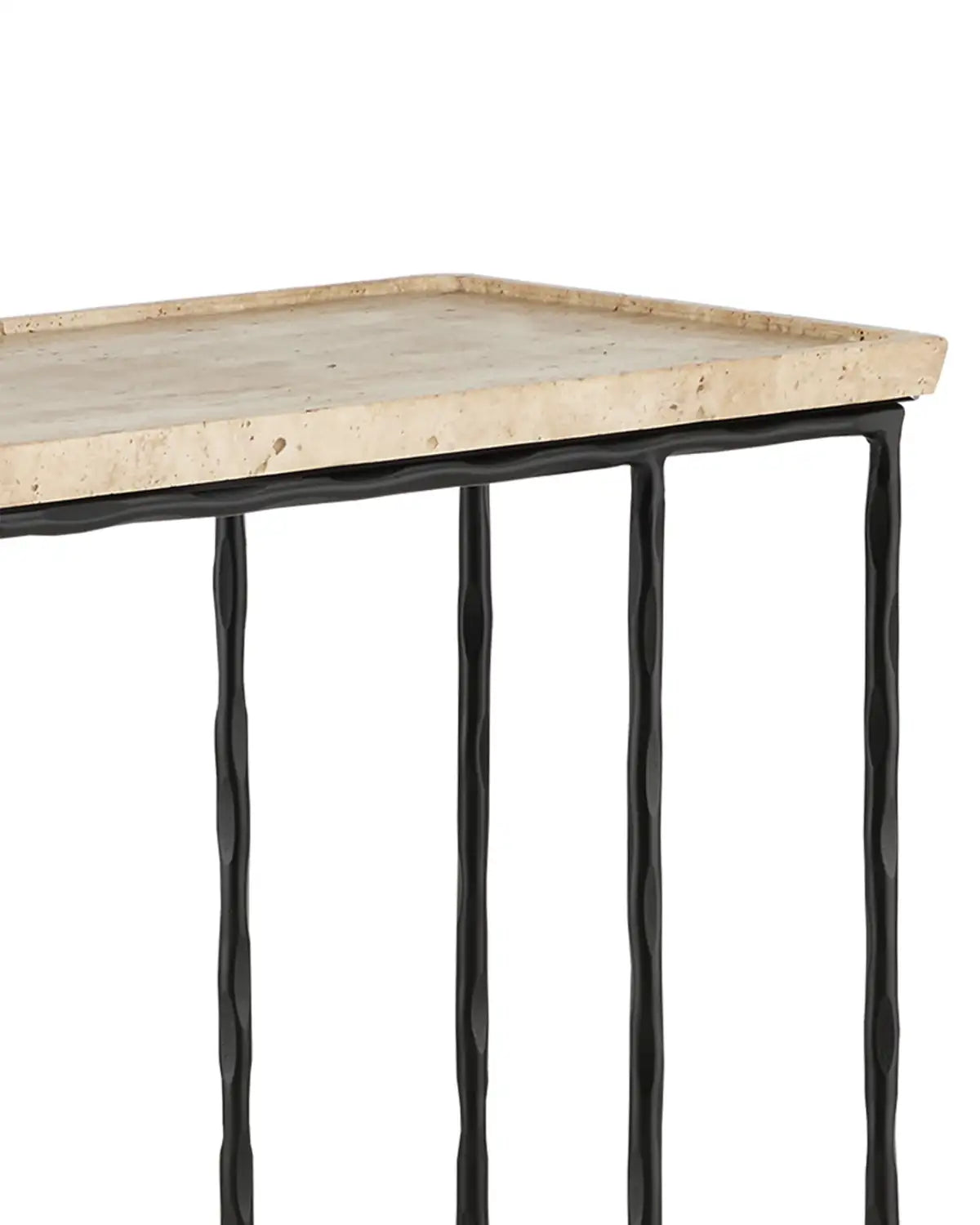 CURREY & COMPANY BOYLES TRAVERTINE C TABLE - Dining Tables