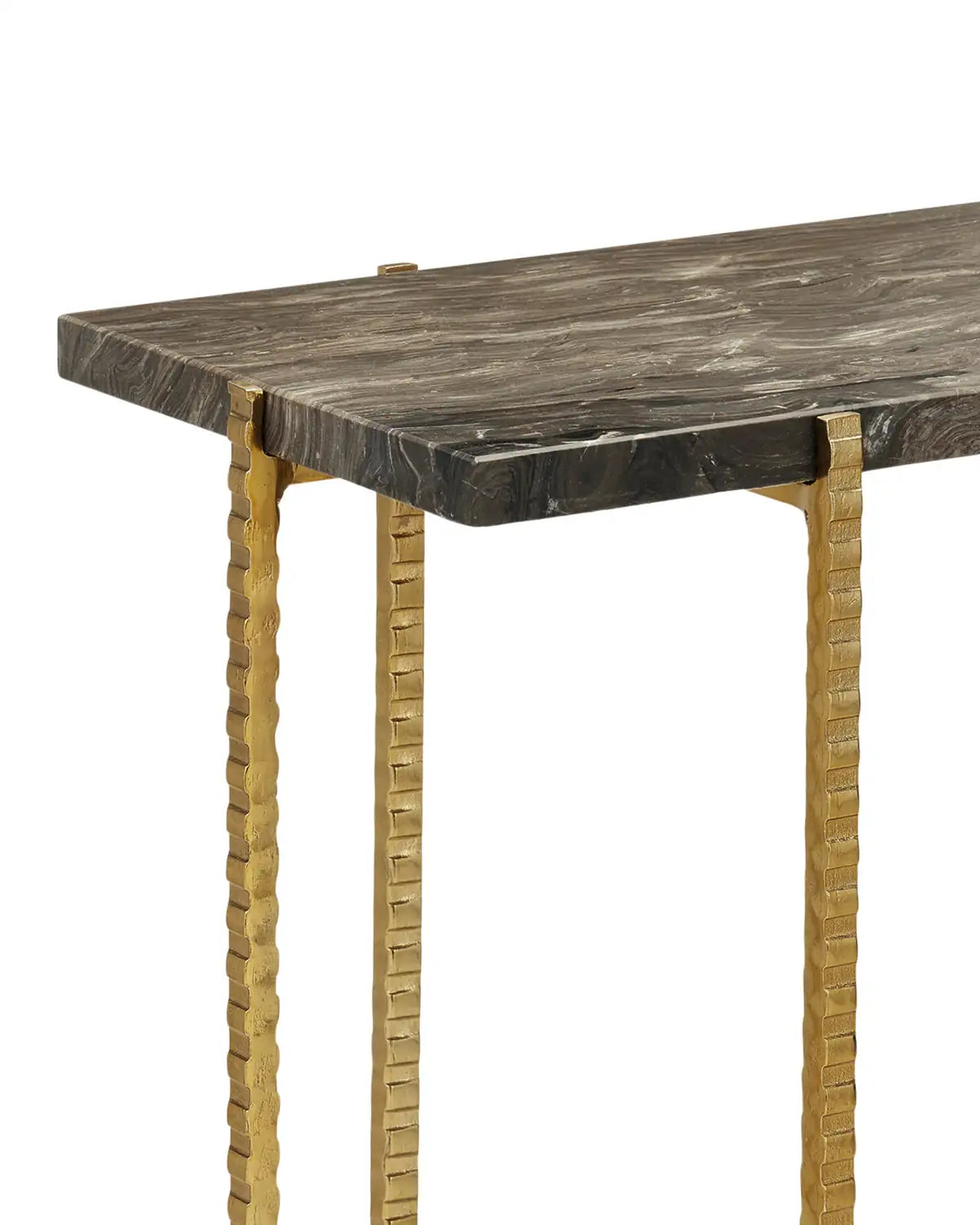 CURREY & COMPANY FLYING MARBLE SIDE TABLE - Dining Tables