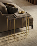 CURREY & COMPANY FLYING MARBLE SIDE TABLE - Dining Tables