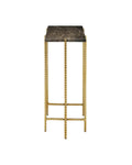 CURREY & COMPANY FLYING MARBLE SIDE TABLE - Dining Tables