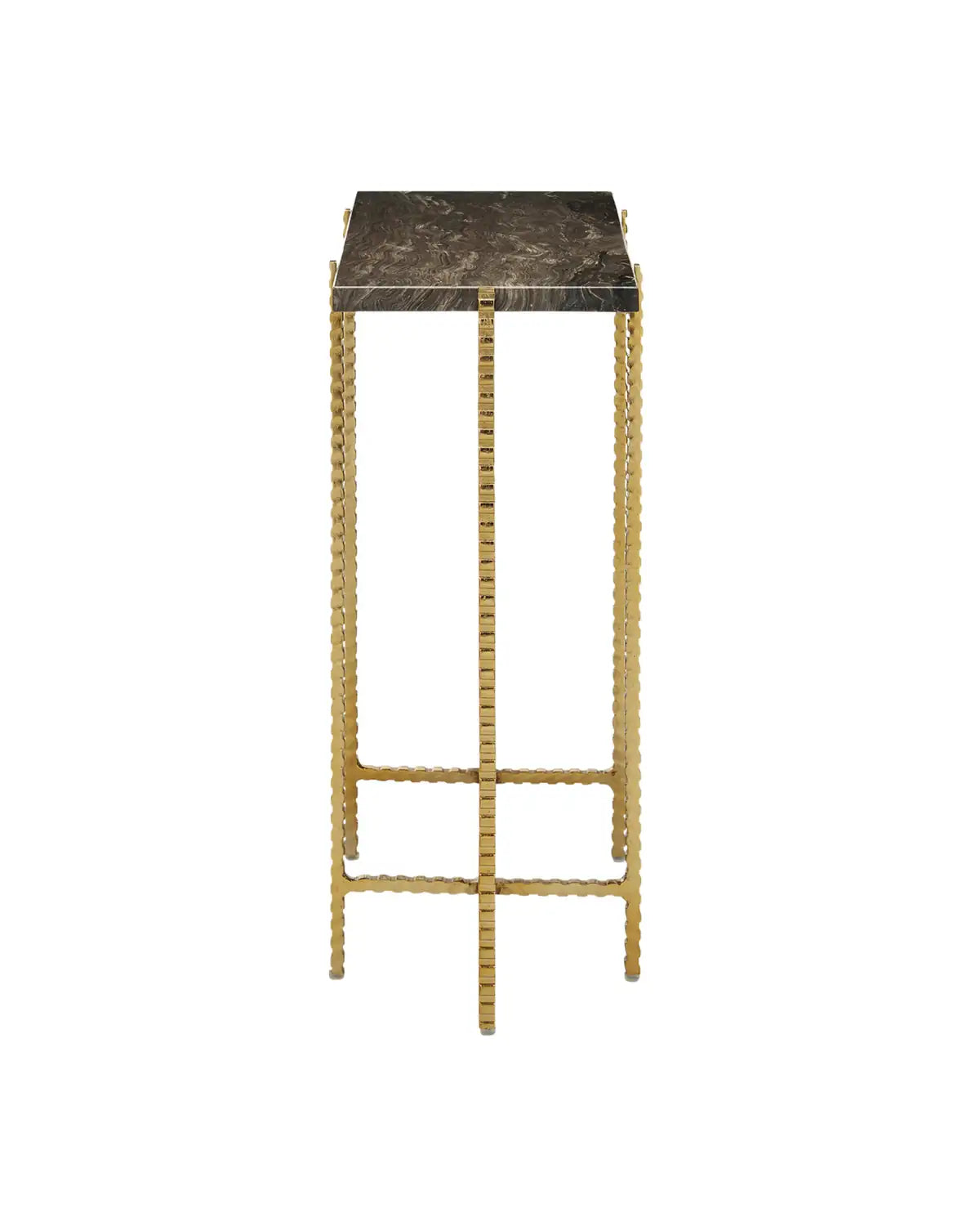 CURREY & COMPANY FLYING MARBLE SIDE TABLE - Dining Tables
