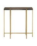 CURREY & COMPANY FLYING MARBLE SIDE TABLE - Dining Tables