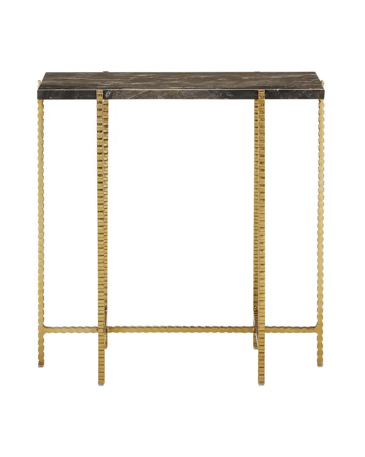 CURREY & COMPANY FLYING MARBLE SIDE TABLE - Dining Tables