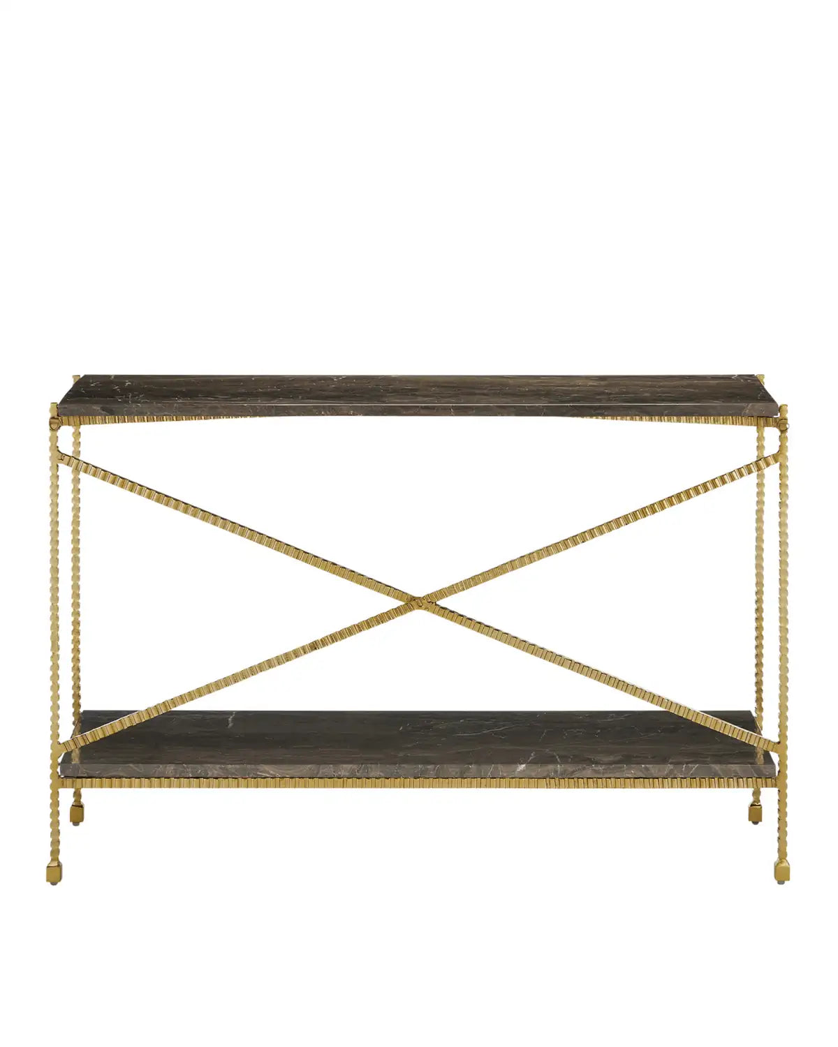 CURREY & COMPANY FLYING MARBLE CONSOLE TABLE - Dining Tables