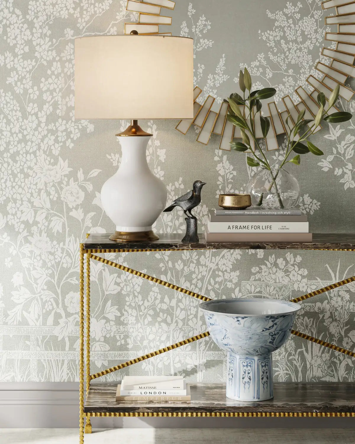 CURREY & COMPANY FLYING MARBLE CONSOLE TABLE - Dining Tables