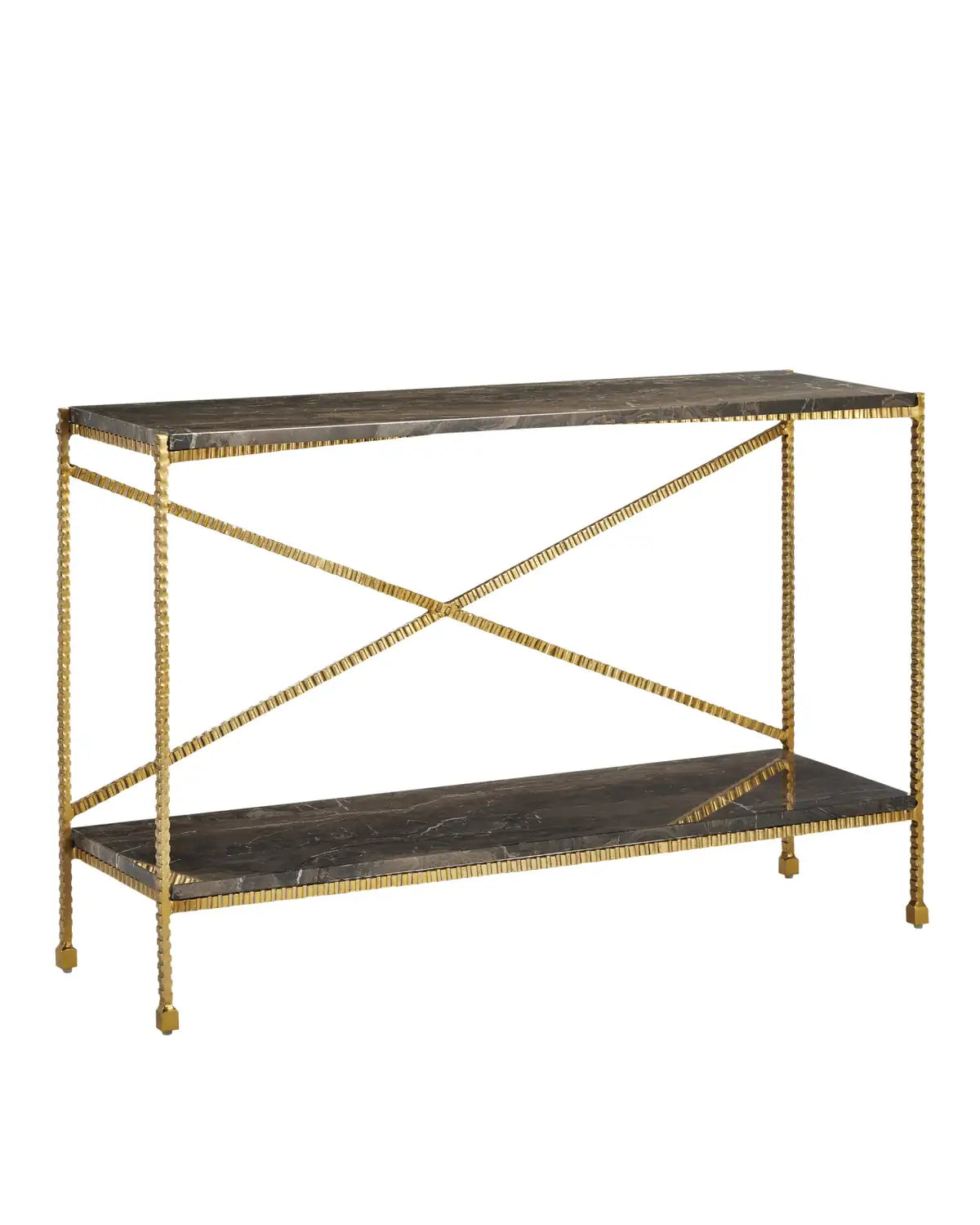 CURREY & COMPANY FLYING MARBLE CONSOLE TABLE - Dining Tables