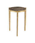 CURREY & COMPANY CORRADO CAPPUCCINO MARBLE ACCENT TABLE - Dining Tables