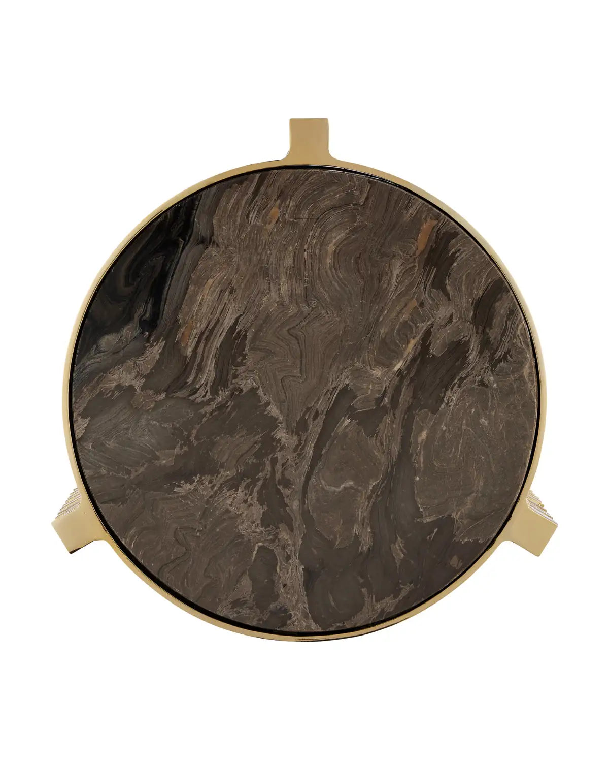 CURREY & COMPANY CORRADO CAPPUCCINO MARBLE ACCENT TABLE - Dining Tables