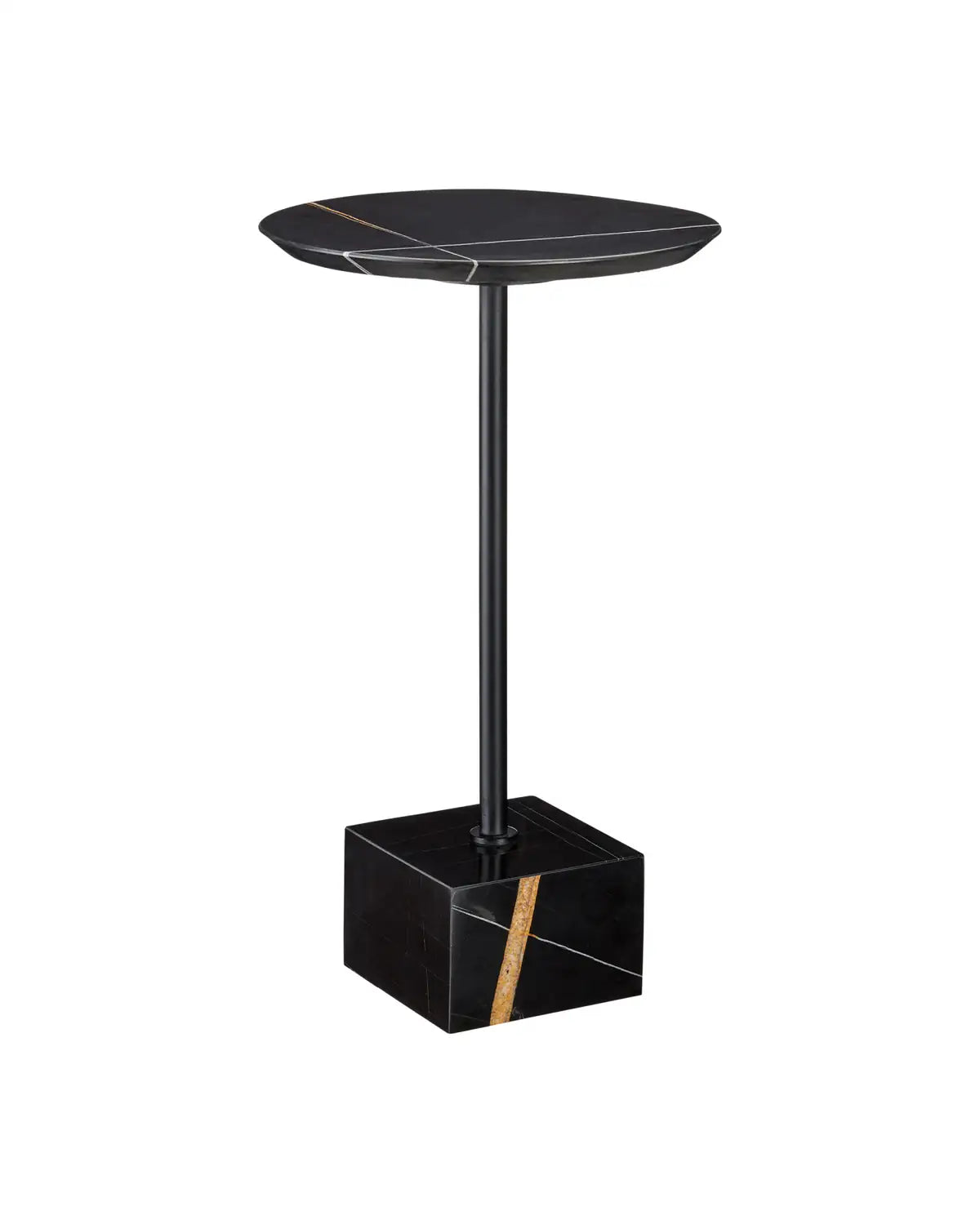 CURREY & COMPANY PRADO MARBLE DRINKS TABLE - Dining Tables