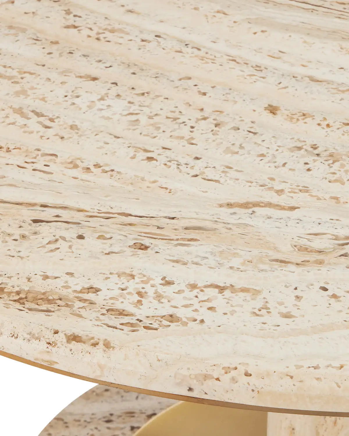 CURREY & COMPANY MILES TRAVERTINE COCKTAIL TABLE - Dining Tables