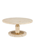 CURREY & COMPANY MILES TRAVERTINE COCKTAIL TABLE - Dining Tables