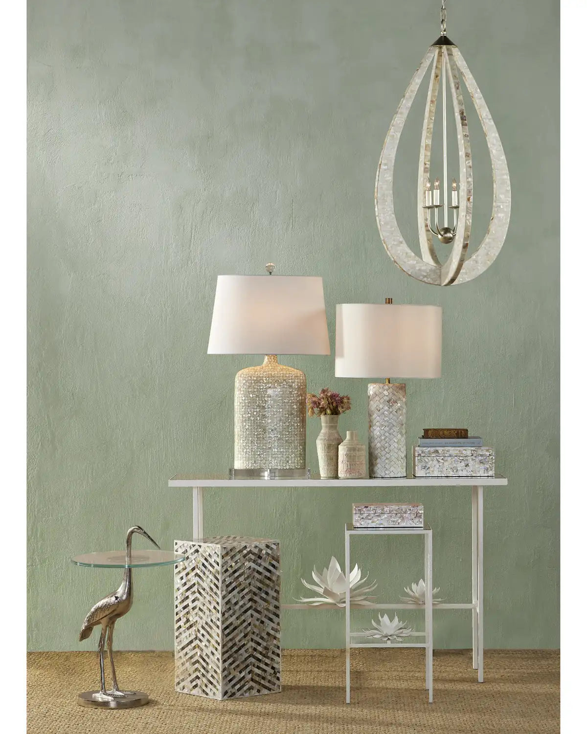 CURREY & COMPANY CRANE ACCENT TABLE - Dining Tables