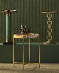CURREY & COMPANY GAVIN GREEN ACCENT TABLE - Dining Tables