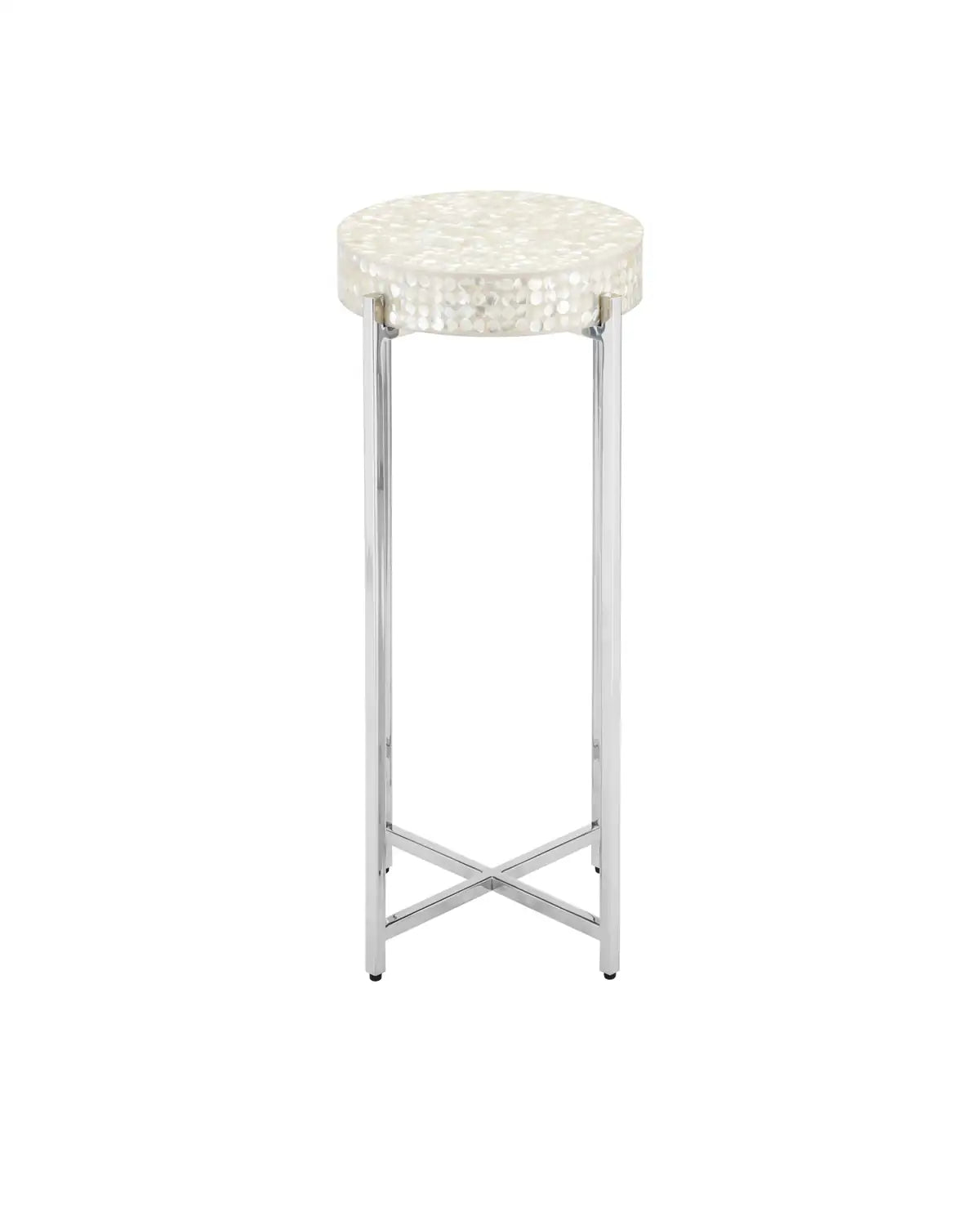 CURREY & COMPANY GERRI DOT MOTHER OF PEARL DRINKS TABLE - Dining Tables