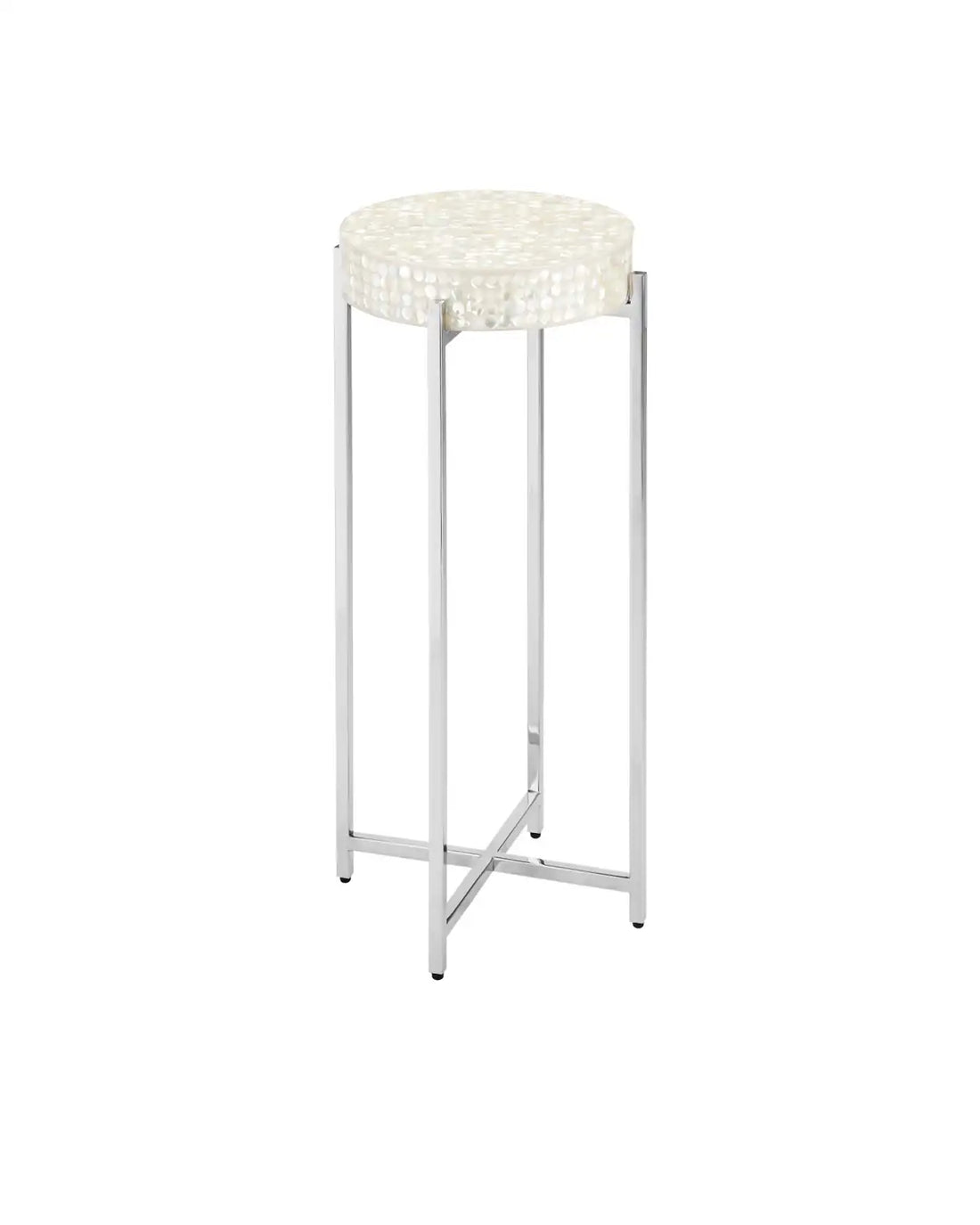 CURREY & COMPANY GERRI DOT MOTHER OF PEARL DRINKS TABLE - Dining Tables