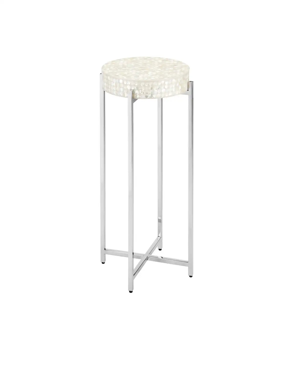 CURREY & COMPANY GERRI DOT MOTHER OF PEARL DRINKS TABLE - Dining Tables
