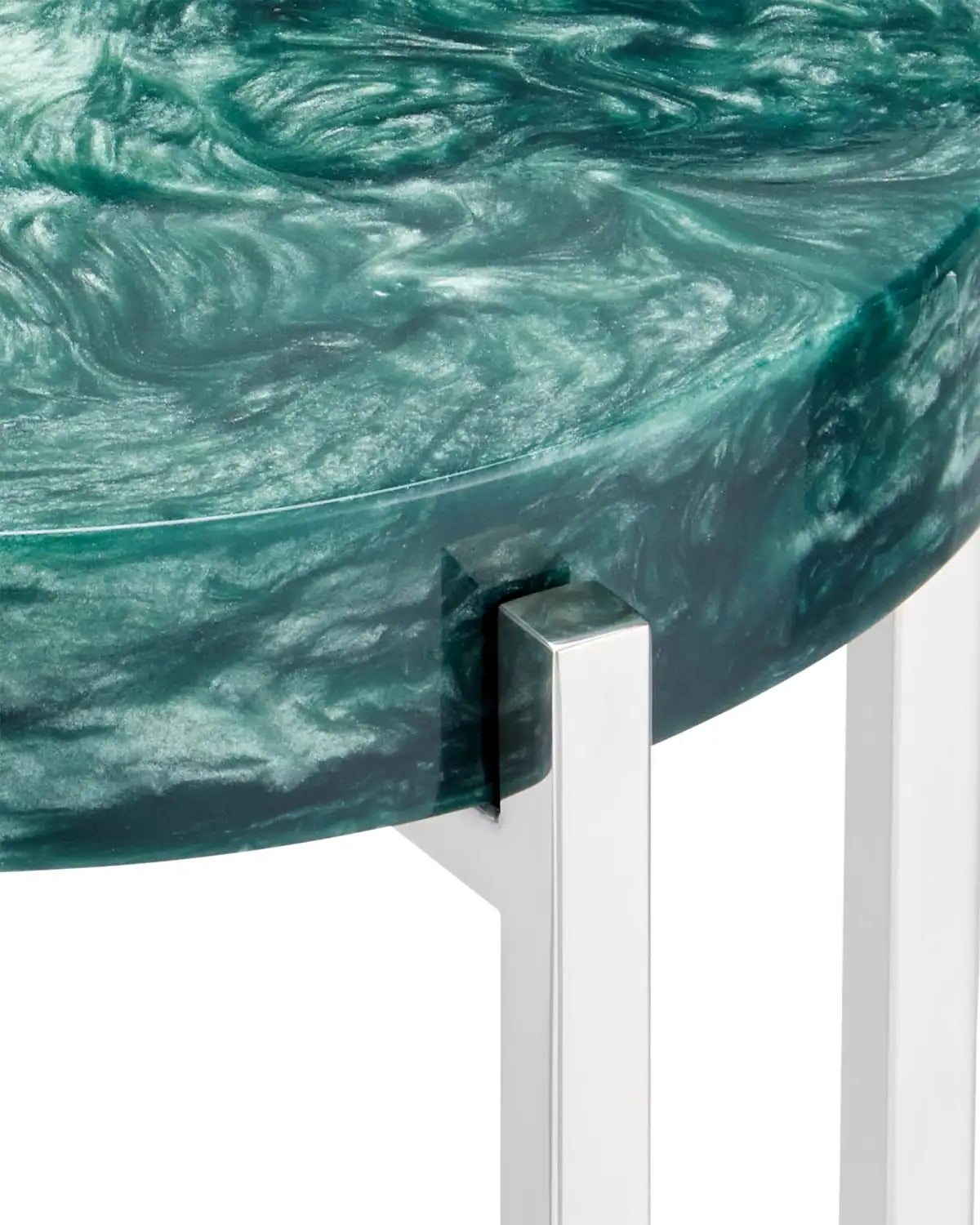 CURREY & COMPANY RINA TEAL DRINKS TABLE - Dining Tables