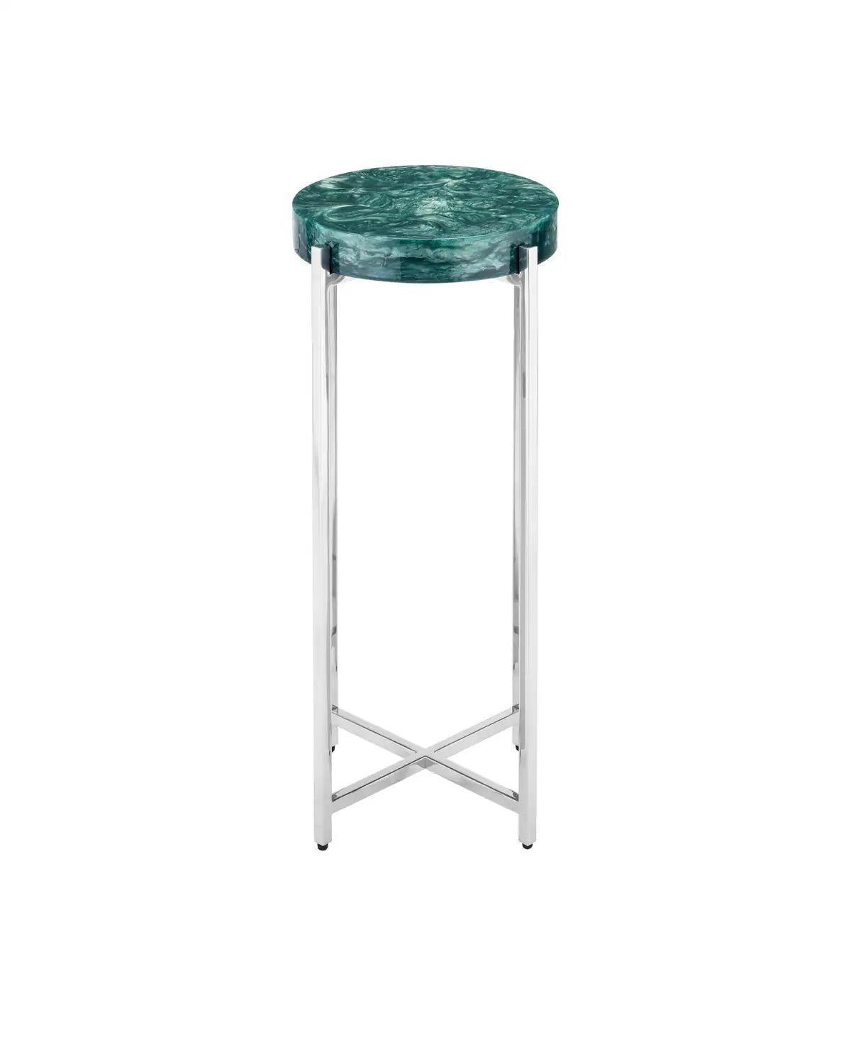 CURREY & COMPANY RINA TEAL DRINKS TABLE - Dining Tables