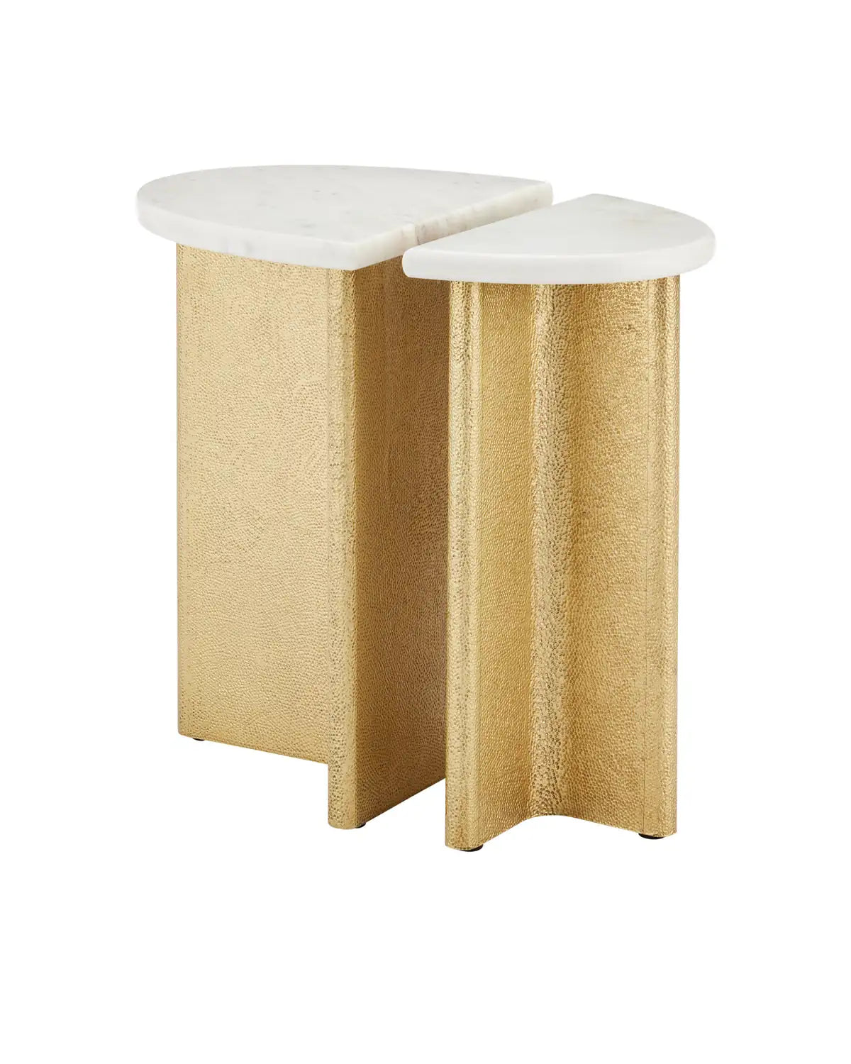CURREY & COMPANY DOUBLET MARBLE ACCENT TABLE SET OF 2 - Dining Tables