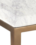 CURREY & COMPANY OBLIQUE MARBLE SIDE TABLE - Dining Tables