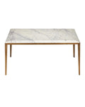 CURREY & COMPANY OBLIQUE MARBLE COCKTAIL TABLE - Dining Tables