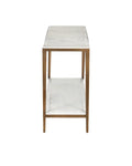 CURREY & COMPANY OBLIQUE MARBLE CONSOLE TABLE - Dining Tables