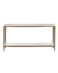 CURREY & COMPANY OBLIQUE MARBLE CONSOLE TABLE - Dining Tables