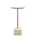 CURREY & COMPANY PRADO TRAVERTINE DRINKS TABLE - Dining Tables