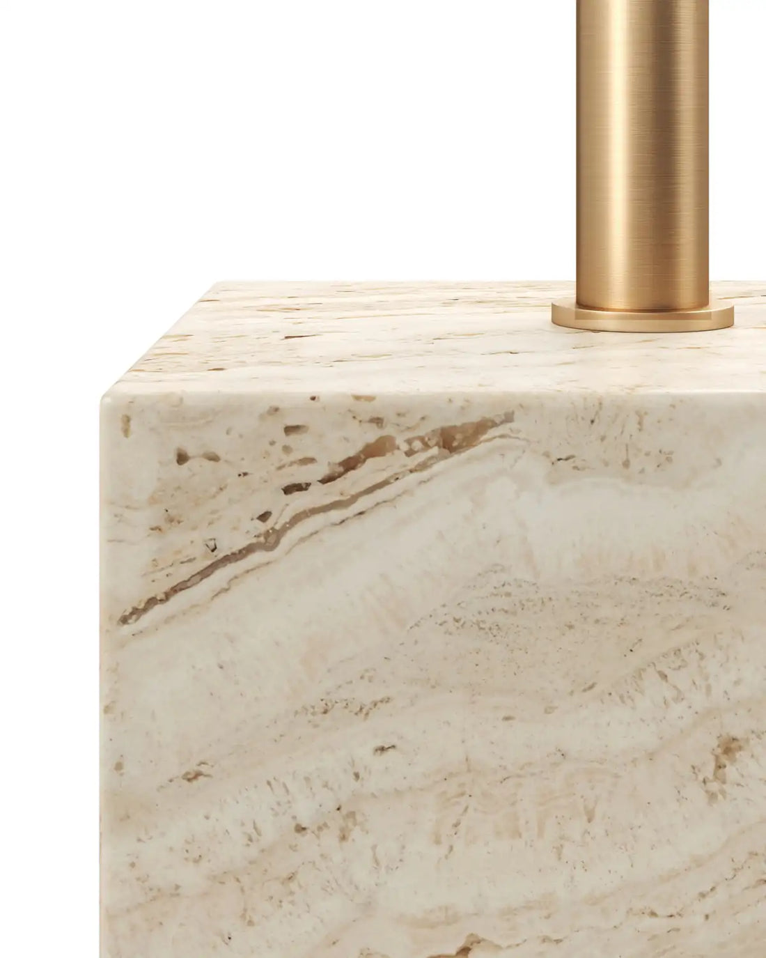 CURREY & COMPANY PRADO TRAVERTINE DRINKS TABLE - Dining Tables