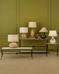 CURREY & COMPANY AGORA TRAVERTINE SIDE TABLE - Dining Tables