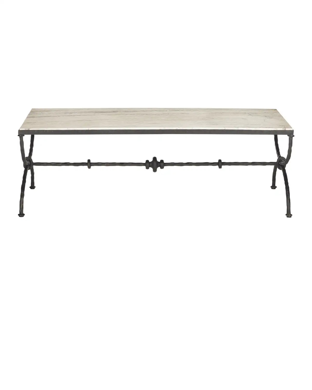 CURREY & COMPANY AGORA TRAVERTINE COCKTAIL TABLE - Dining Tables