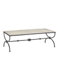 CURREY & COMPANY AGORA TRAVERTINE COCKTAIL TABLE - Dining Tables
