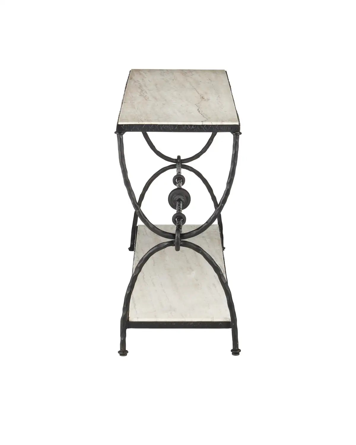 CURREY & COMPANY AGORA TRAVERTINE CONSOLE TABLE - Dining Tables