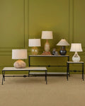 CURREY & COMPANY AGORA TRAVERTINE CONSOLE TABLE - Dining Tables