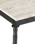 CURREY & COMPANY AGORA TRAVERTINE CONSOLE TABLE - Dining Tables