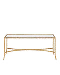 CURREY & COMPANY GILT TWIST COCKTAIL TABLE - Dining Tables