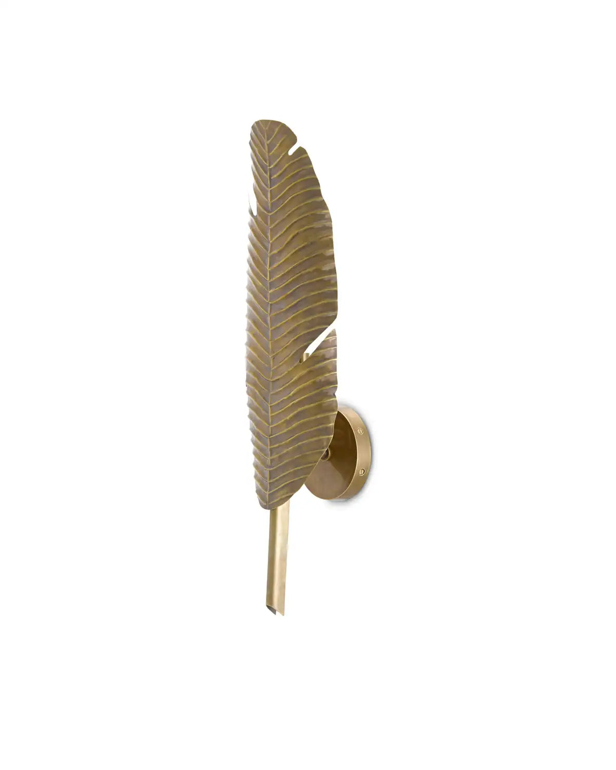 CURREY & COMPANY, TROPICAL LEAF WALL SCONCE, WALL SCONCES