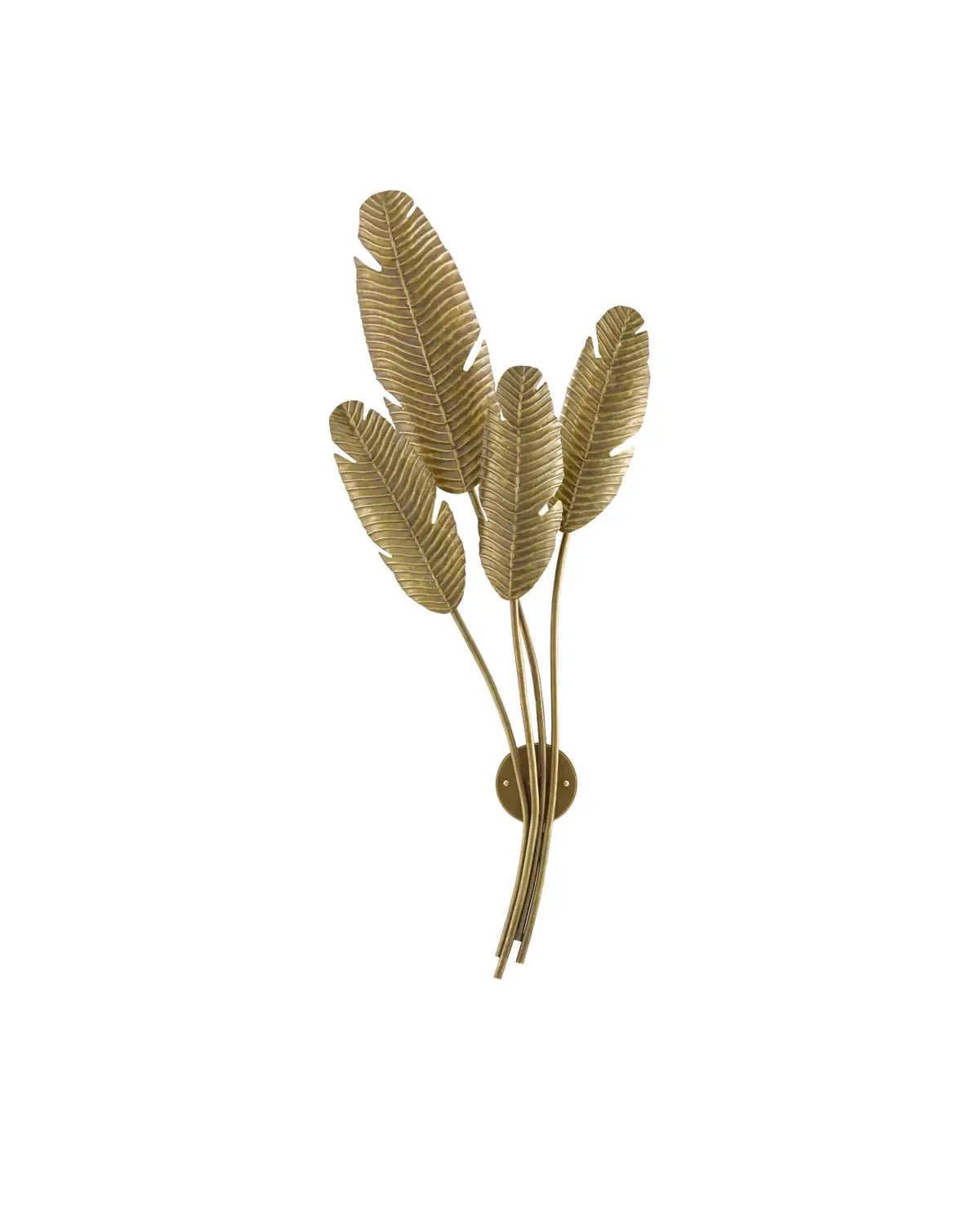 CURREY & COMPANY, TROPICAL MULTI-LEAF WALL SCONCE, WALL SCONCES