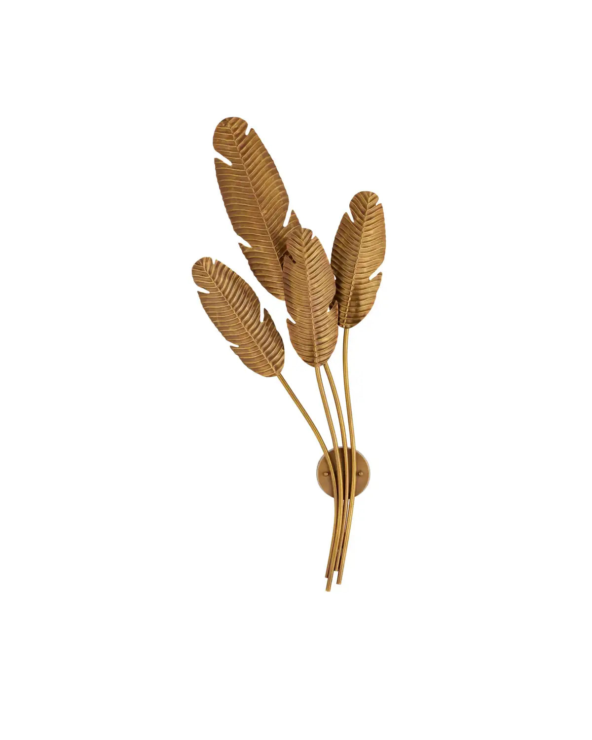 CURREY & COMPANY, TROPICAL MULTI-LEAF WALL SCONCE, WALL SCONCES